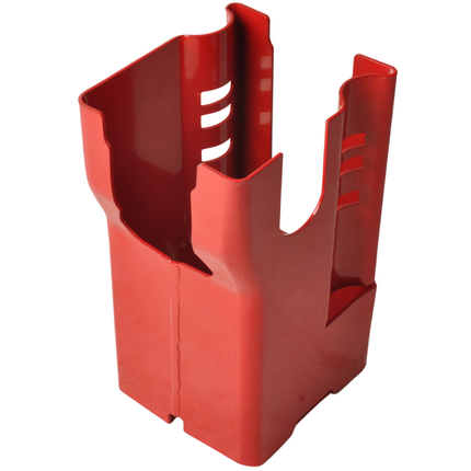 Cantonal Disselslot koker Cantonal - rood - staal - incl. RVS discusslot met 2 sleutels