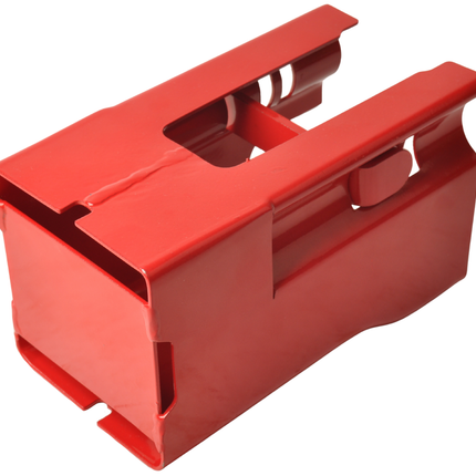 Cantonal Disselslot koker Cantonal - rood - staal - incl. RVS discusslot met 2 sleutels