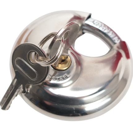 Cantonal Disselslot koker Cantonal - rood - staal - incl. RVS discusslot met 2 sleutels