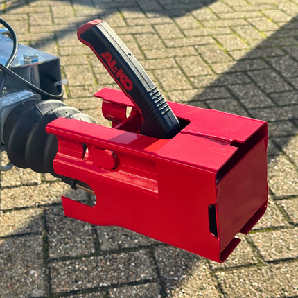 Cantonal Disselslot koker Cantonal - rood - staal - incl. RVS discusslot met 2 sleutels