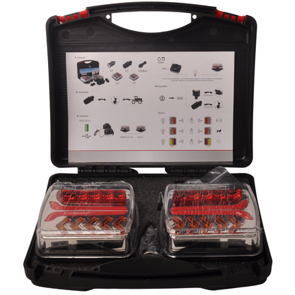 Cantonal Dynamische draadloze magnetische 7 polige verlichtingsset met magneten - LED
