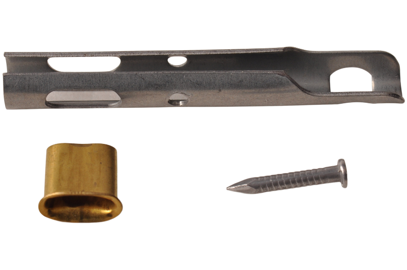 Cantonal Eindstuk TIR-kabel - 2,9x21 mm - inclusief klink spijker - geschikt voor 8 mm kabel