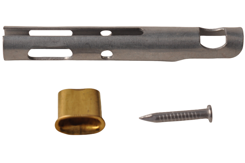 Cantonal Eindstuk TIR-kabel - 2,9x21 mm - inclusief klink spijker - geschikt voor 8 mm kabel