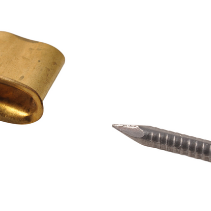 Cantonal Eindstuk TIR-kabel - 2,9x21 mm - inclusief klink spijker - geschikt voor 8 mm kabel