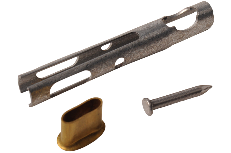 Cantonal Eindstuk TIR-kabel - 2,9x21 mm - inclusief klink spijker - geschikt voor 6 mm kabel