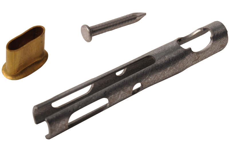 Cantonal Eindstuk TIR-kabel - 2,9x21 mm - inclusief klink spijker - geschikt voor 6 mm kabel