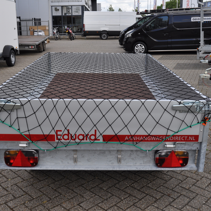 Cantonal Elastisch Aanhangernet - Zwart - 1-2 x 2-3 meter - Rekbaar maasnet  - Inclusief elastiek rondom - UV bestendig