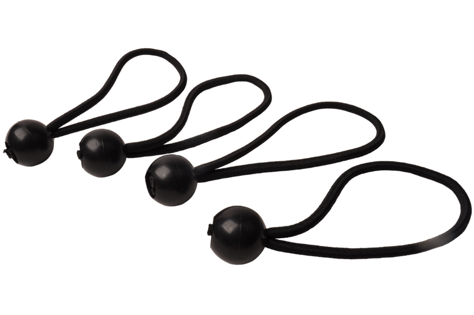 Cantonal Elastische zeilbinders  4x zwart 150 mm > 300 mm