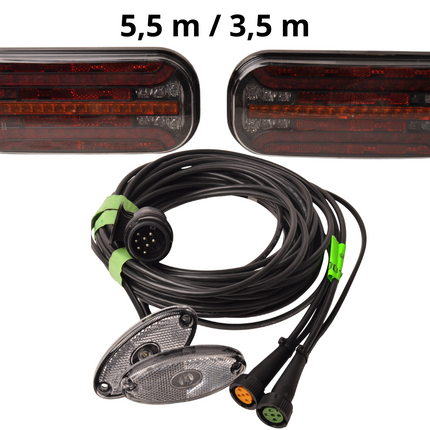 Cantonal Fristom FT-230 - LED verlichtingsset met breedteverlichting - 13 polig- inclusief dynamische richtingaanwijzers - kies de gewenste hoofdkabel