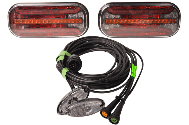 Cantonal Fristom FT-230 - LED verlichtingsset met breedteverlichting - 13 polig- inclusief dynamische richtingaanwijzers - kies de gewenste hoofdkabel