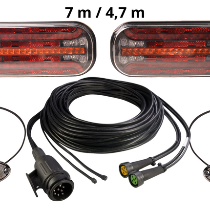 Cantonal Fristom FT-230 - LED verlichtingsset met breedteverlichting - 13 polig- inclusief dynamische richtingaanwijzers - kies de gewenste hoofdkabel