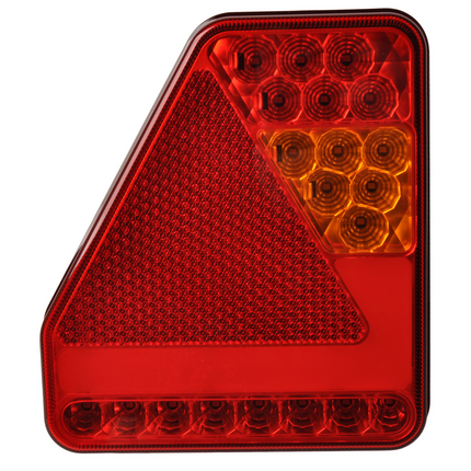 Cantonal Glotrac LED achterlicht links - 208x188x40 mm - inclusief mistlamp en driehoekreflector
