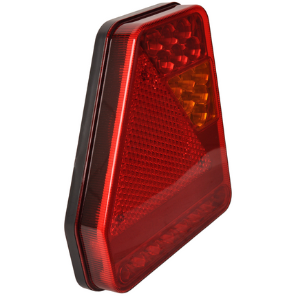 Cantonal Glotrac LED achterlicht links - 208x188x40 mm - inclusief mistlamp en driehoekreflector