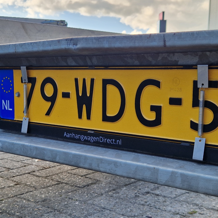 Cantonal HA-CLIP klemset met veren - geschikt voor bevestiging van groene kentekenplaat