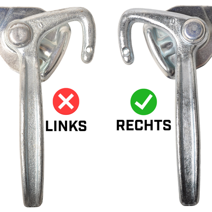 Cantonal Haaksluiting RECHTS type 0 (grote bevestigingsplaat)