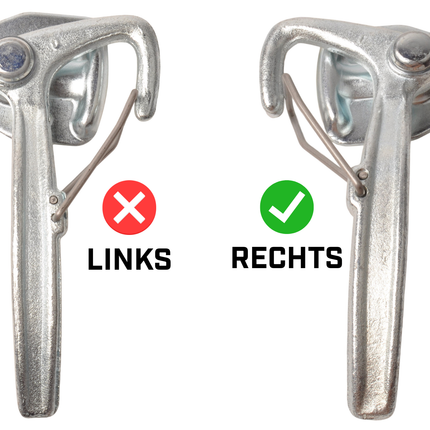 Cantonal Haaksluiting RECHTS type 0 met veer PREMIUM
