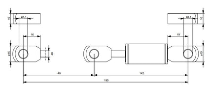 Cantonal Hahn gasveer 300N - 405 mm