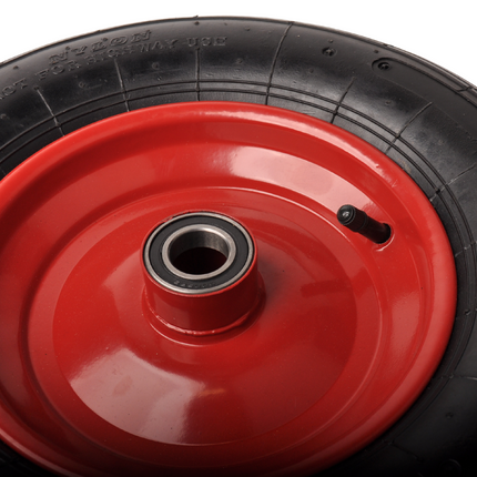 Cantonal Heavy duty  kruiwagenwiel 4.00-8 - stalen rode velg - 220 kg