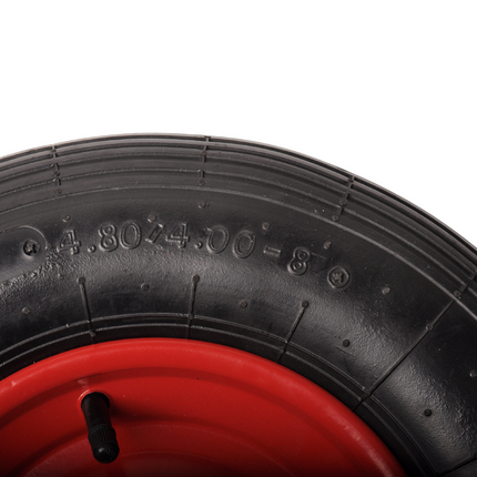 Cantonal Heavy duty  kruiwagenwiel 4.00-8 - stalen rode velg - 220 kg