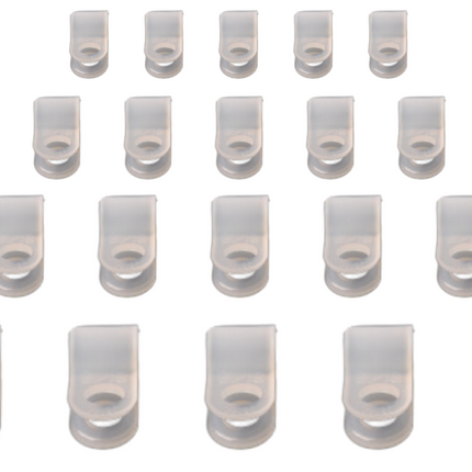 Cantonal Kabelbeugel (4,8 mm) voor bevestiging verlichtingskabel - 20 stuks