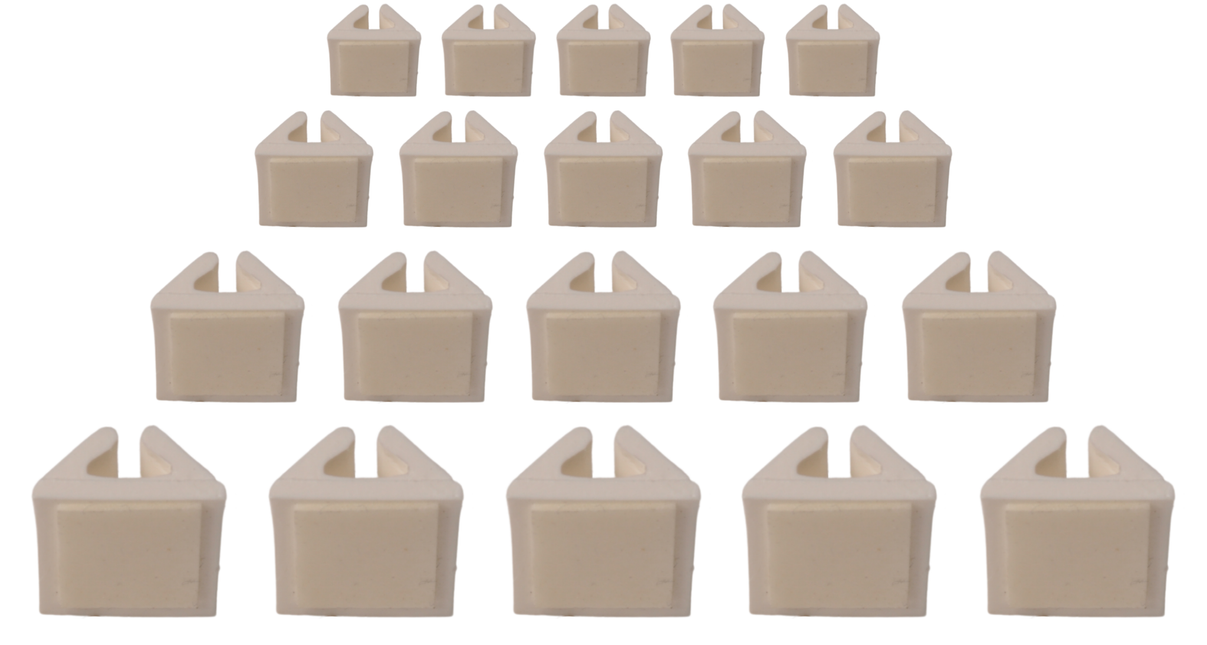 Cantonal Kabelclip zelfklevend voor 2-aderig kabel  - 20 stuks