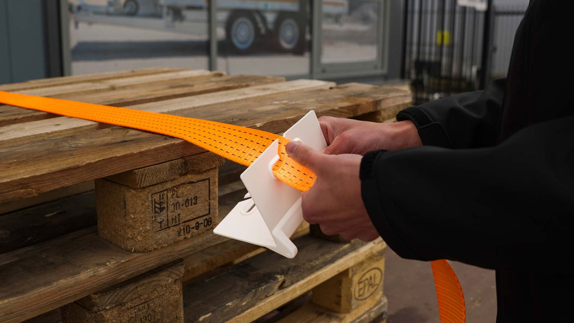Cantonal Kantbescherming spanband voor haakse hoek