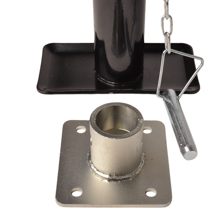 Cantonal Kantelbare en uitdraaibare steunpoot - 43-70  cm - 1000 kg - inclusief flens