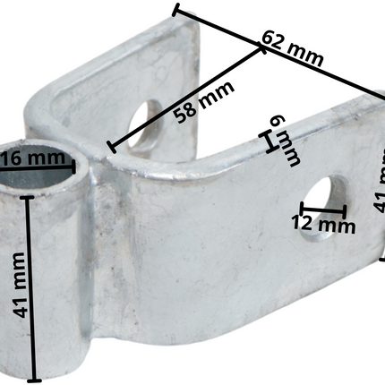 Cantonal Kantelblok gegalvaniseerd  voor stelpijp 30x30 mm