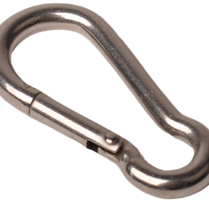 Cantonal Karabijnhaak RVS 50x5 mm - 8 mm oogdiameter