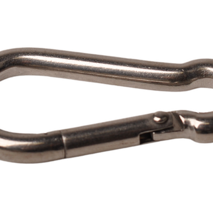 Cantonal Karabijnhaak RVS 50x5 mm - 8 mm oogdiameter