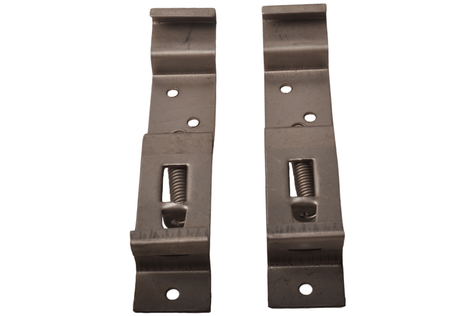 Cantonal Kentekenplaat klemmen voor aanhangers en caravans - RVS (2 stuks)