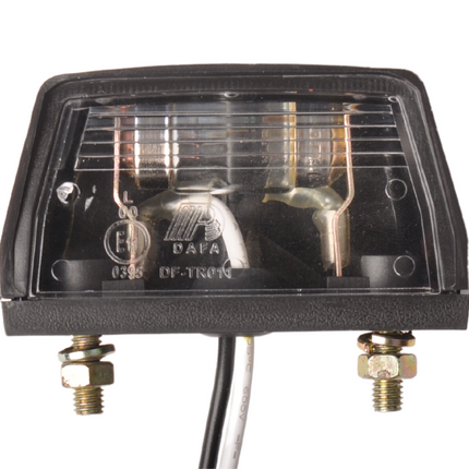 Cantonal Kentekenverlichting met kabel (2x25 cm)
