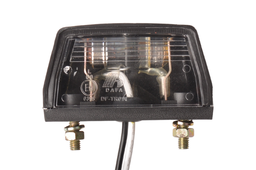 Cantonal Kentekenverlichting met kabel (2x25 cm)