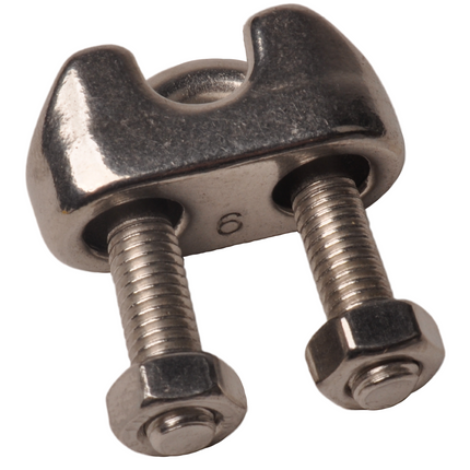 Cantonal Klem van RVS voor staaldraad (6 mm)