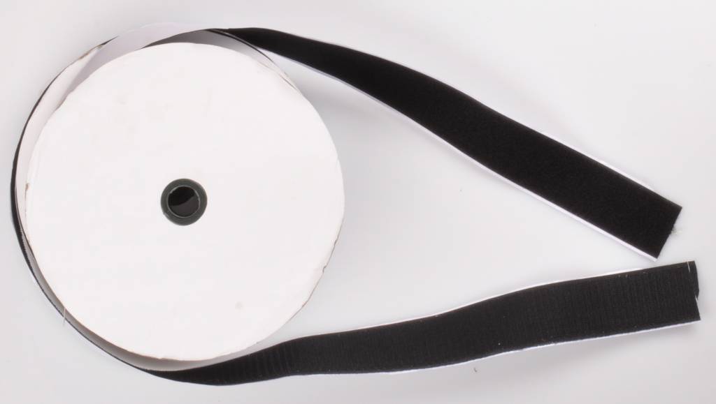 Cantonal Klittenband zelfklevend  - 25 meter -  (2-delig)