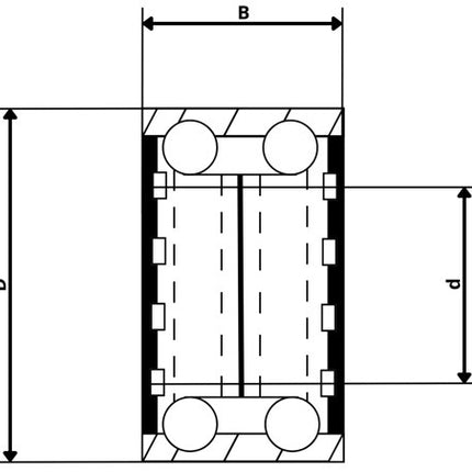 Cantonal Kogellager - 6002 2RS - 32x15x9 mm