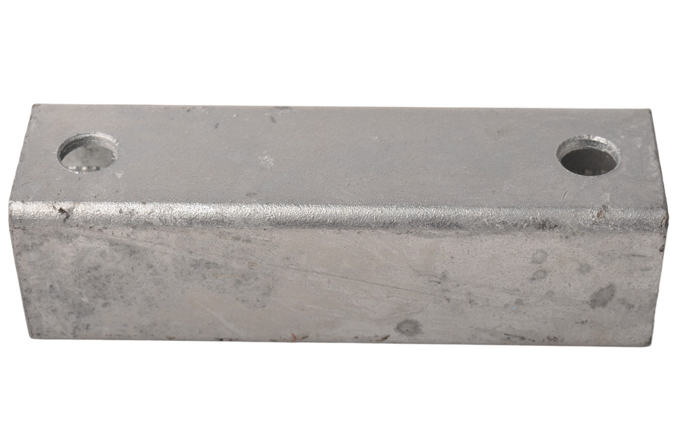 Cantonal Koker profiel 40x40x3 mm - M10 105 mm h.o.h. - 130 mm lang
