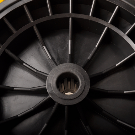 Cantonal Kruiwagenwiel - 4.00-8 - anti lek band en zwarte kunststof velg - maximale belasting: 150 kg - asgat/naafdiameter: 20 mm