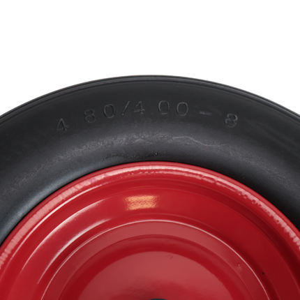 Cantonal Kruiwagenwiel - 4.00-8 - anti-lek met stalen velg - maximale belasting: 200 kg - asgat/naafdiameter: 25 mm - inclusief rollager