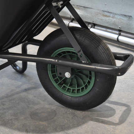 Cantonal Kruiwagenwiel - 4.00-8 - luchtband en kunststof velg - maximale belasting: 250 kg - asgat/naafdiameter: 20 mm - inclusief rollager