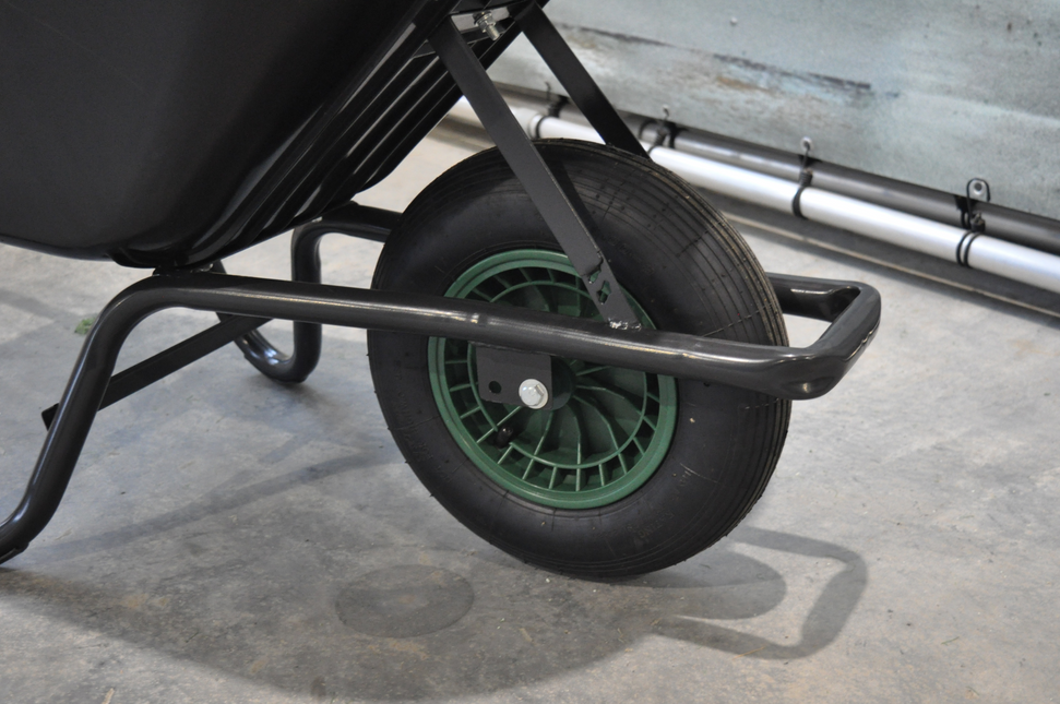 Cantonal Kruiwagenwiel - 4.00-8 - luchtband en kunststof velg - maximale belasting: 250 kg - asgat/naafdiameter: 20 mm - inclusief rollager