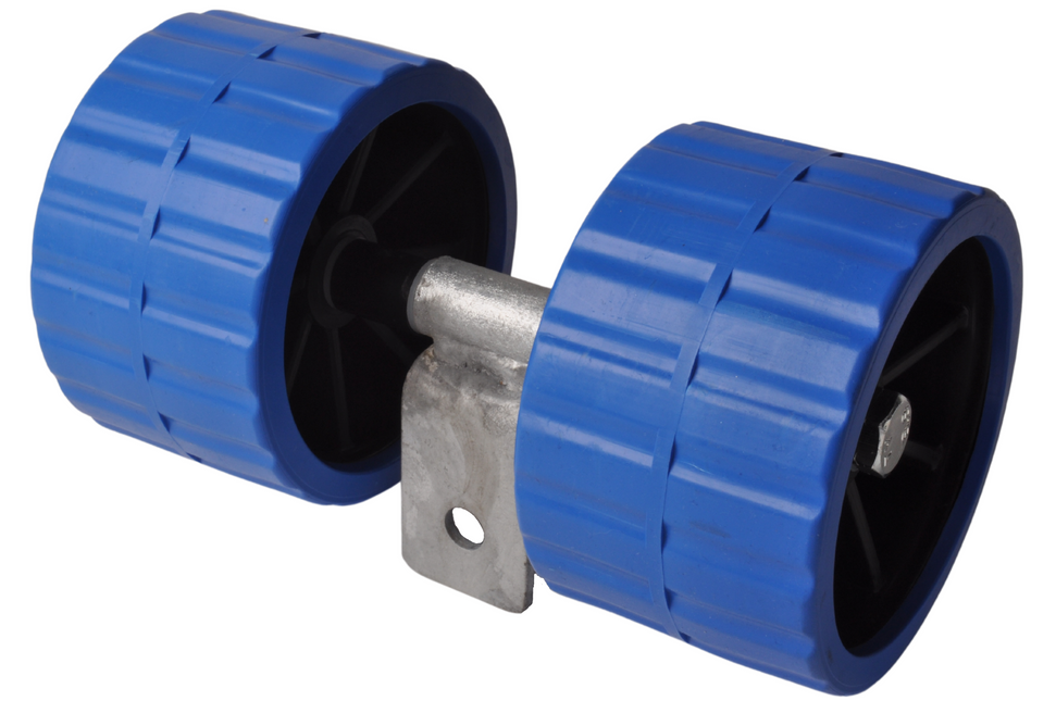 Cantonal Kunststof rollenset - blauw - 74x120 mm op kantelblok 30 mm