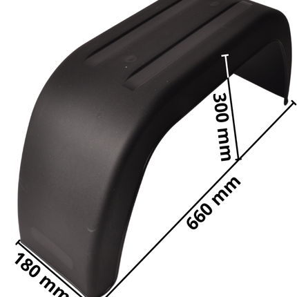 Cantonal Kunststof spatbord 12 inch - 660x180x300 mm