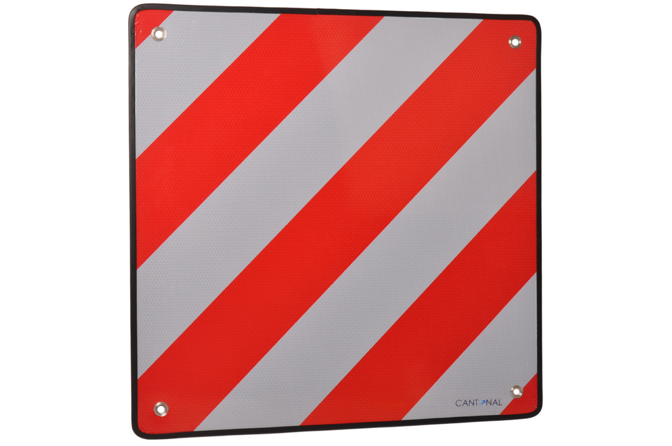 Cantonal Lading waarschuwingsbord 50x50 cm - aluminium