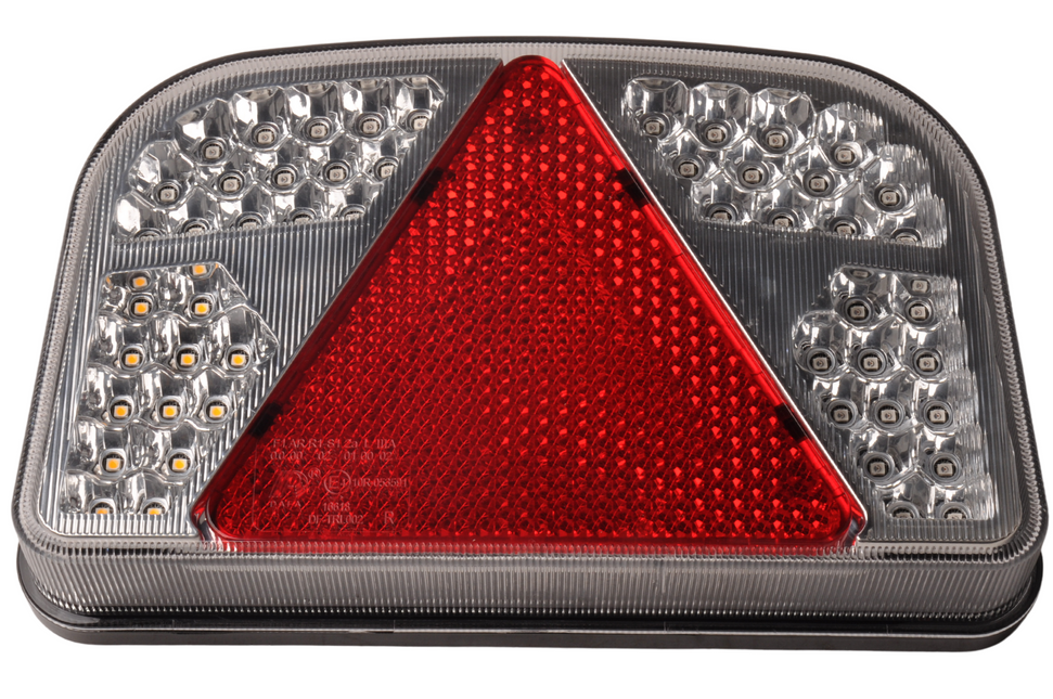 Cantonal LED achterlicht met 56 LEDs - rechts - 244x149x48 mm
