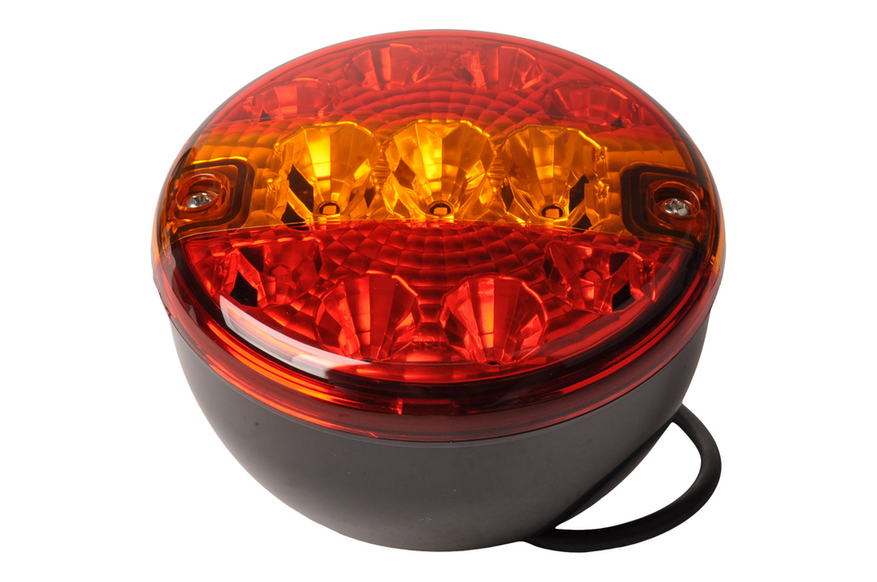 Cantonal LED achterlicht rond 140x80 mm