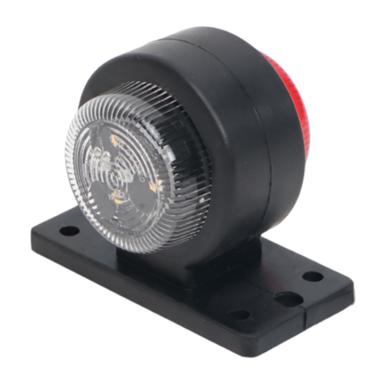 Cantonal LED breedtelicht rood/wit 40x90x75 mm