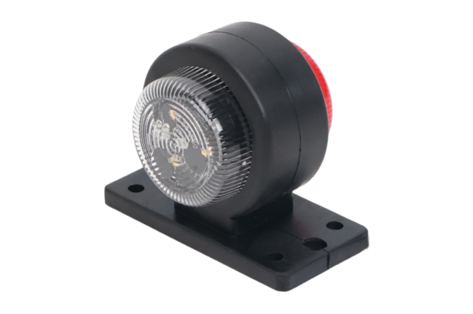 Cantonal LED breedtelicht rood/wit 40x90x75 mm