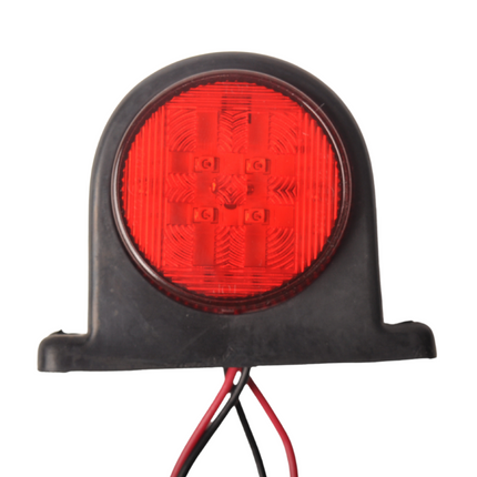 Cantonal LED breedtelicht rood/wit 68x62 mm