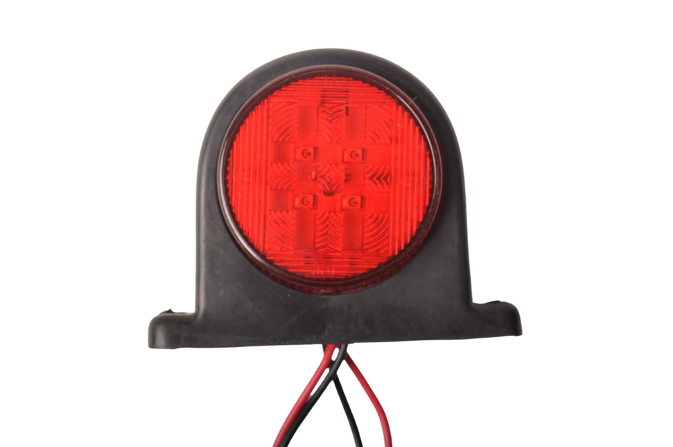 Cantonal LED breedtelicht rood/wit 68x62 mm